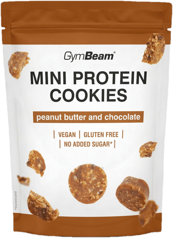 GymBeam Mini protein cookies peanut butter and chocolate
