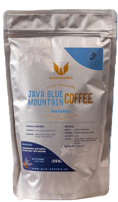 Specialty Coffee Arabica Java Blue Mountain Natural 250 g fresh roasted