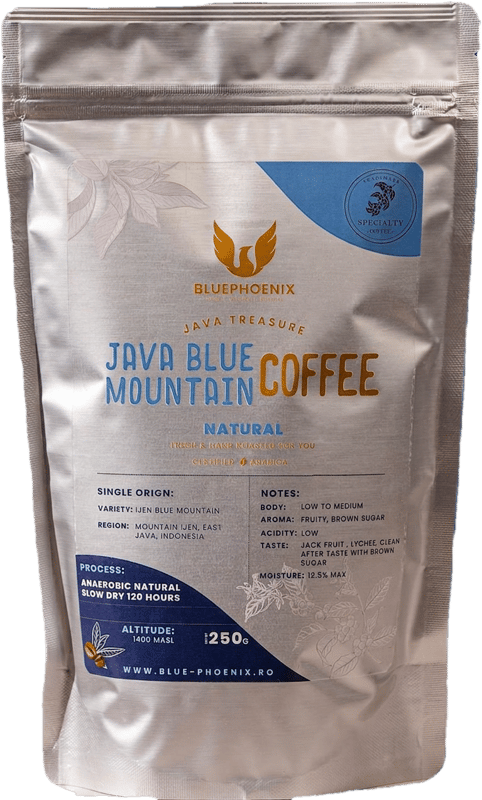 Specialty Coffee Arabica Java Blue Mountain Natural 250 g fresh roasted