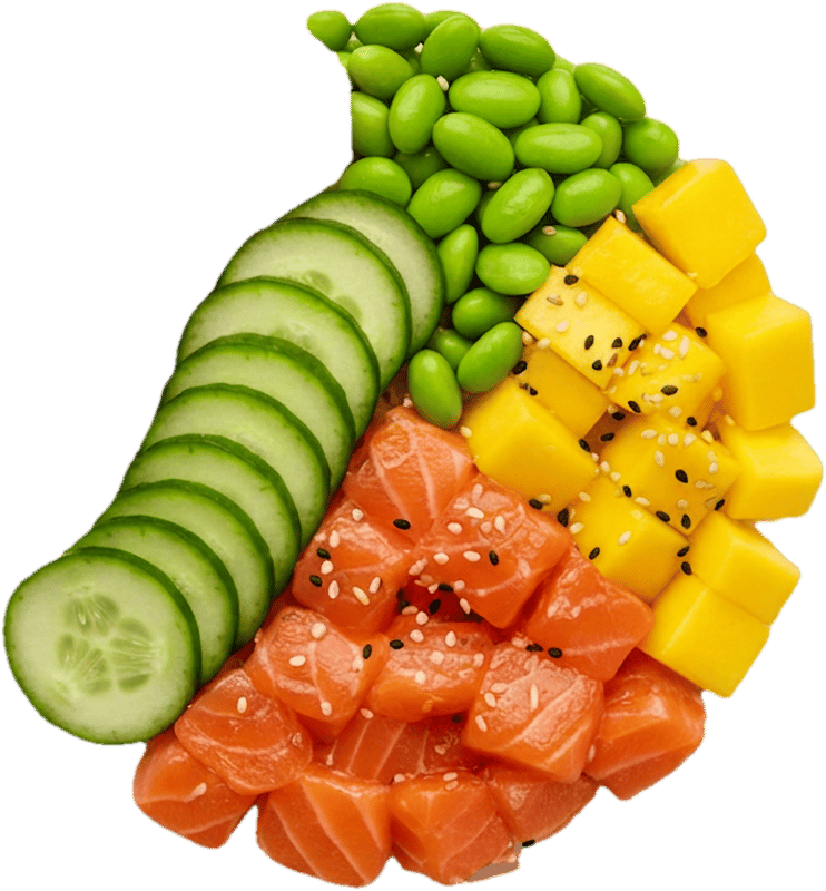 MY SUSHI Poke Bowl Salmon with mango