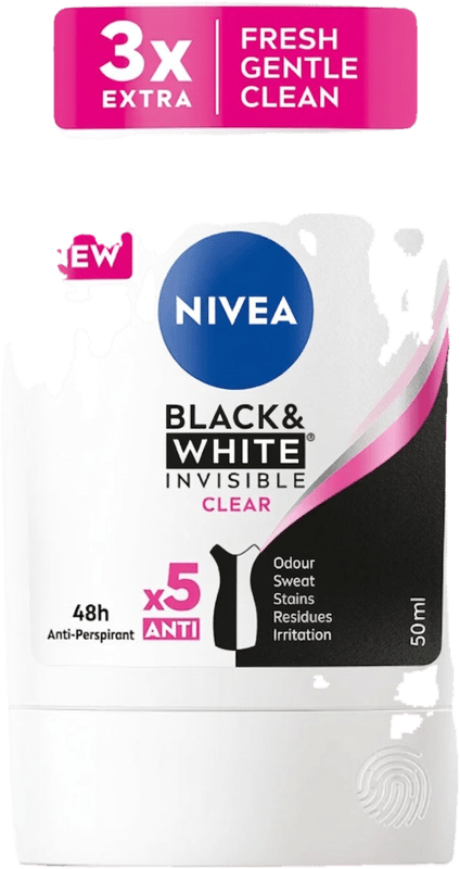 NIVEA Women Invisible Black & White Clear Deodorant Stick