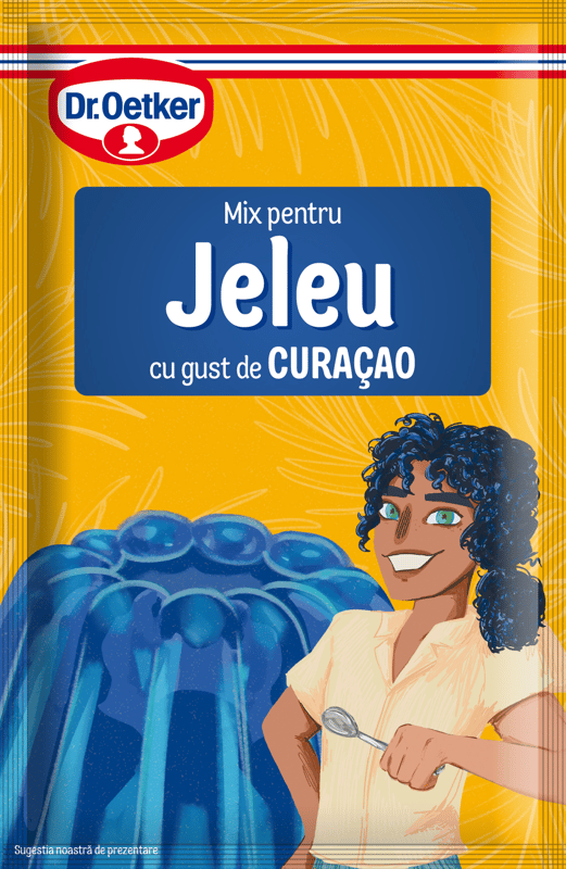 Dr. Oetker Mix pentru jeleu cu gust de curacao