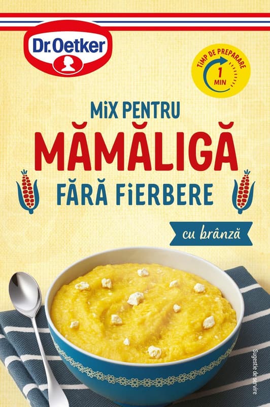 Dr. Oetker Mix pentru mamaliga fara fierbere cu branza
