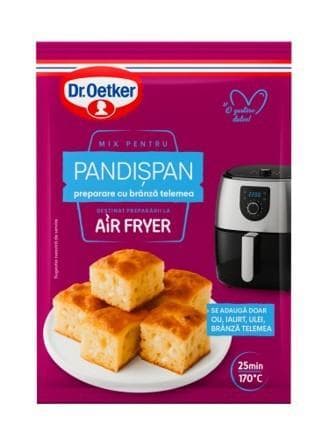 Dr. Oetker Mix pentru pandispan-preparare cu branza telemea airfryer