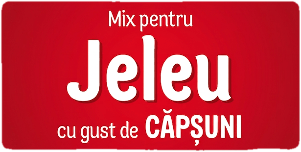 Dr. Oetker Mix pentru jeleu cu gust de capsuni