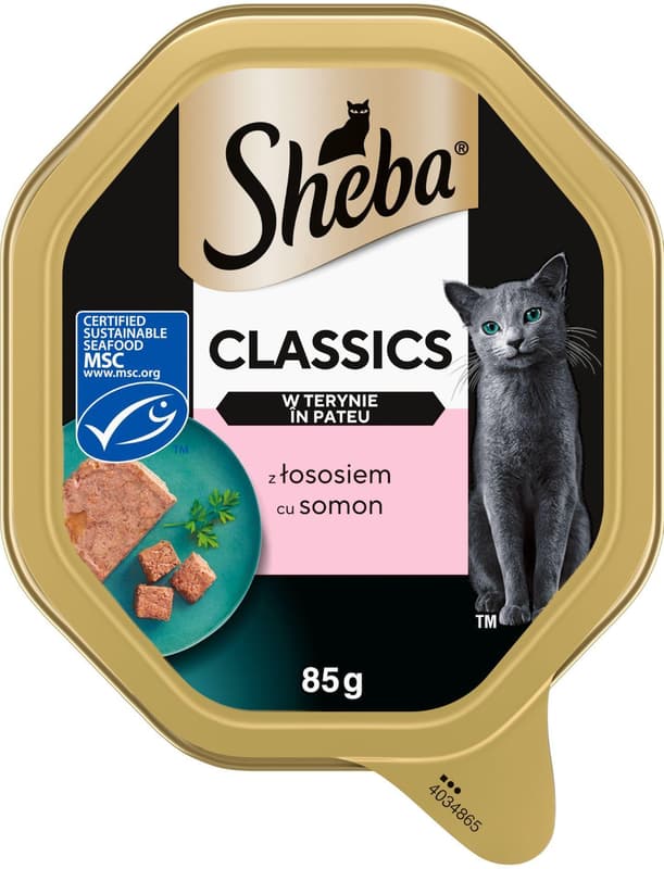 Sheba Hrana umeda pentru pisici, pateu somon
