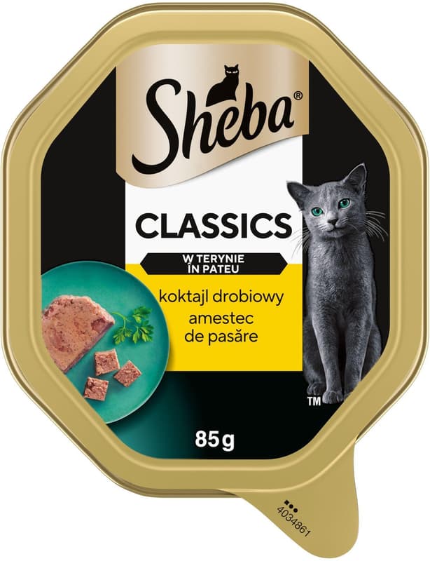 Sheba Hrana umeda pentru pisici, pateu de pasare