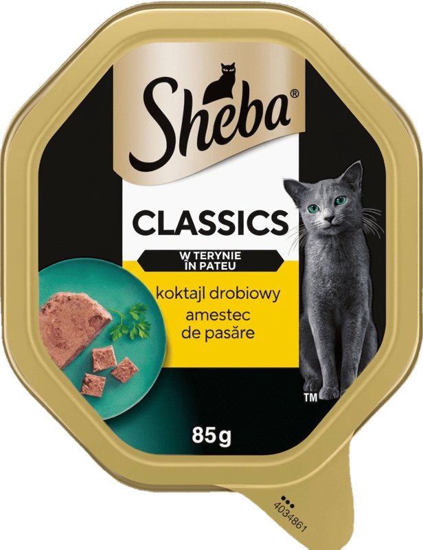 Sheba Hrana umeda pentru pisici, pateu de pasare