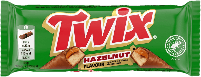 Twix Biscuit si caramel invelit in ciocolata cu lapte