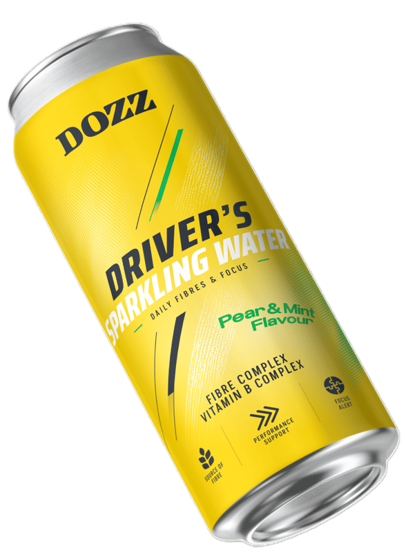 Dozz Driver's Sparkling Pear si Mint Bautura carbogazoasa cu fibre și conținut de vitamine