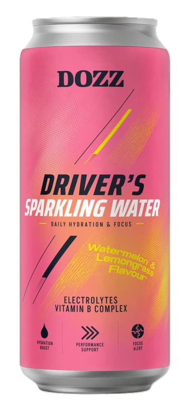 Dozz Driver's Sparkling Watermelon si Lemongrass Bautura carbogazoasa cu electroliti si vitamine