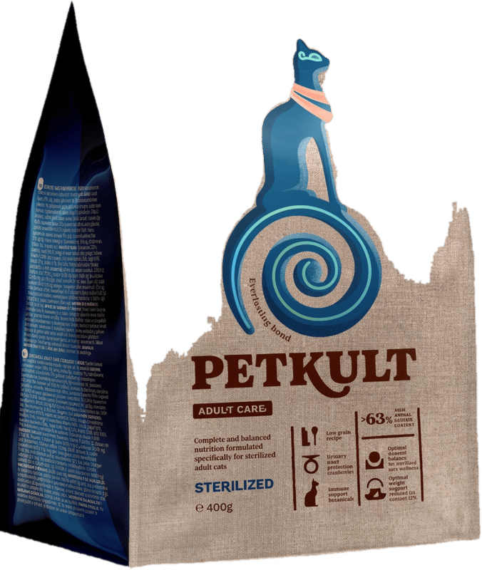 Petkult Cat Adult Care Hrana uscata pentru pisici sterilizate, gust de somon