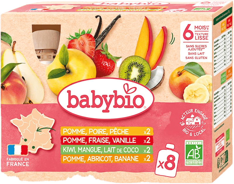 Babybio ECO Multipack Pouch de fructe