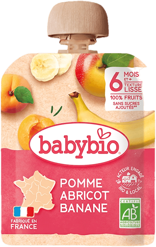 Babybio ECO Pouch mere, caise si banane
