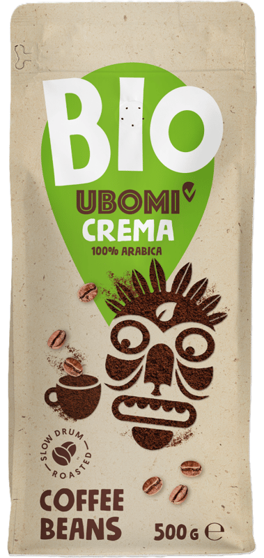 Ubomi ECO Crema Cafea boabe 100% Arabica