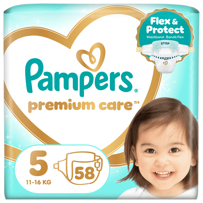 Pampers Premium Care Jumbo Pack Scutece marimea 5, 11-15kg