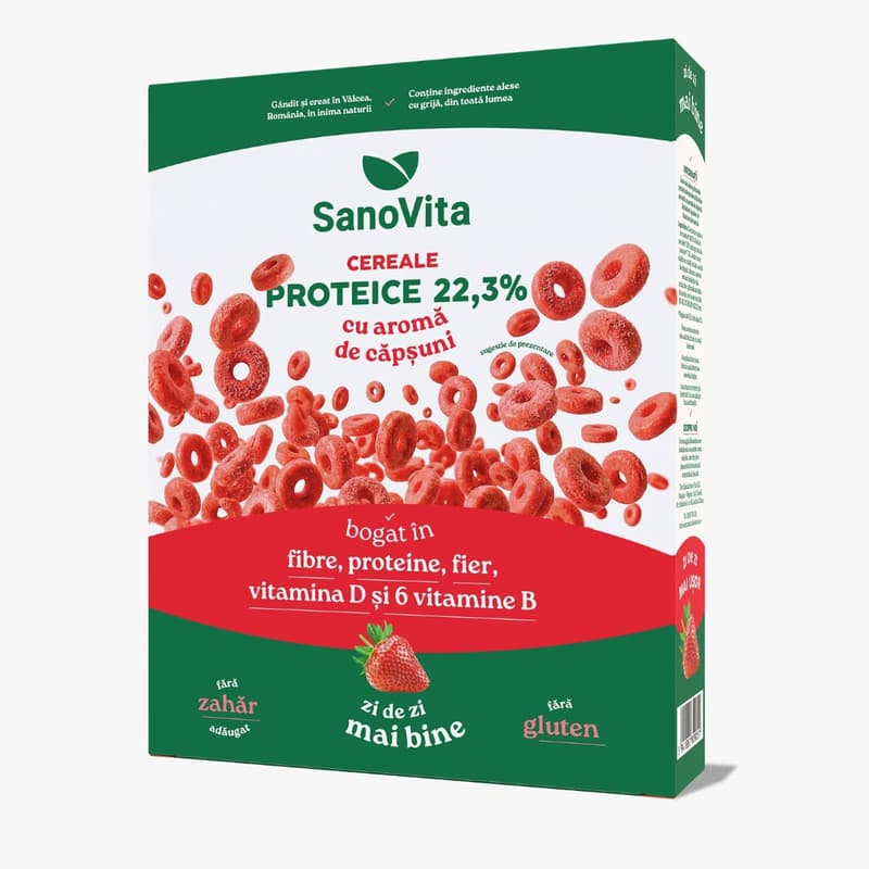 SANO VITA Protein Cereal with Strawberries