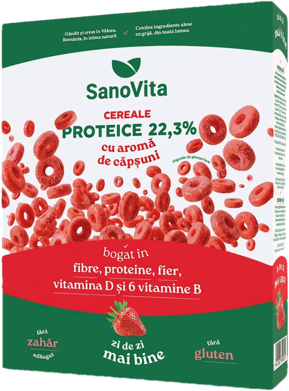 SANO VITA Protein Cereal with Strawberries
