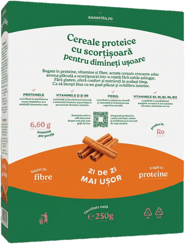 SANO VITA Protein Cereal with Cinnamon