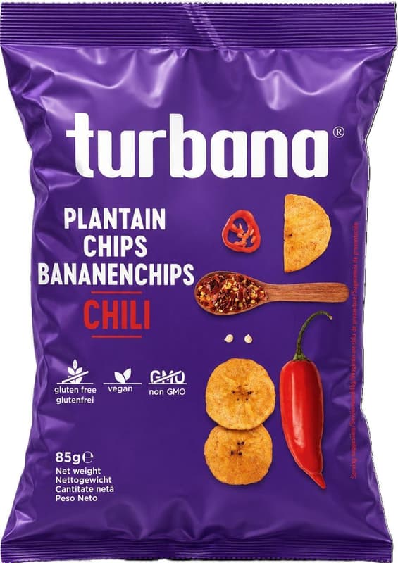 Turban Green plantain chips with chili
