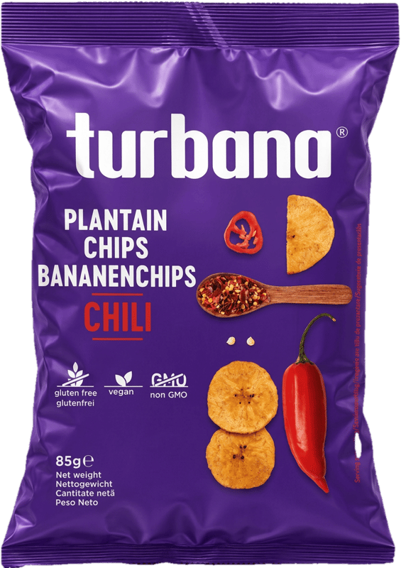 Turban Green plantain chips with chili