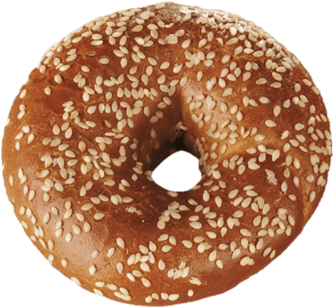 Bagel cu susan, tip pretzel