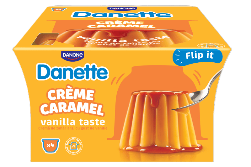 Danette Crema de zahar ars cu aroma de vanilie