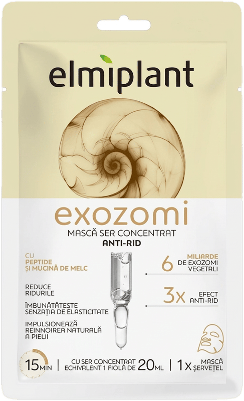 Elmiplant Sheet mask with concentrated serum, anti-wrinkle, with exosomes