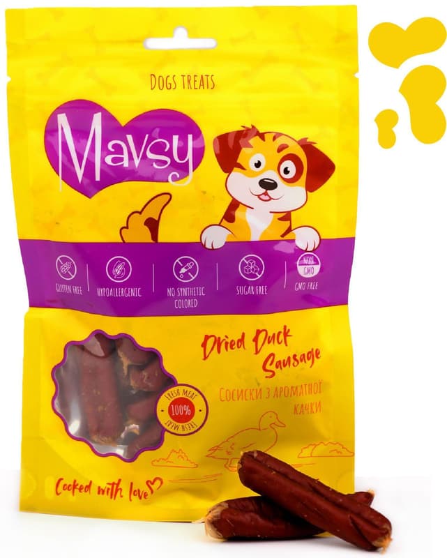 MAVSY Dog Treats, Small with Duck