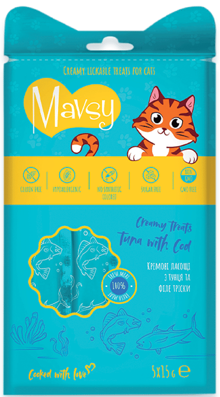 MAVSY Cat Treats, with Tuna and Cod