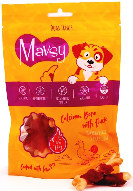 MAVSY Dog Treats, Duck Hammer with Calcium