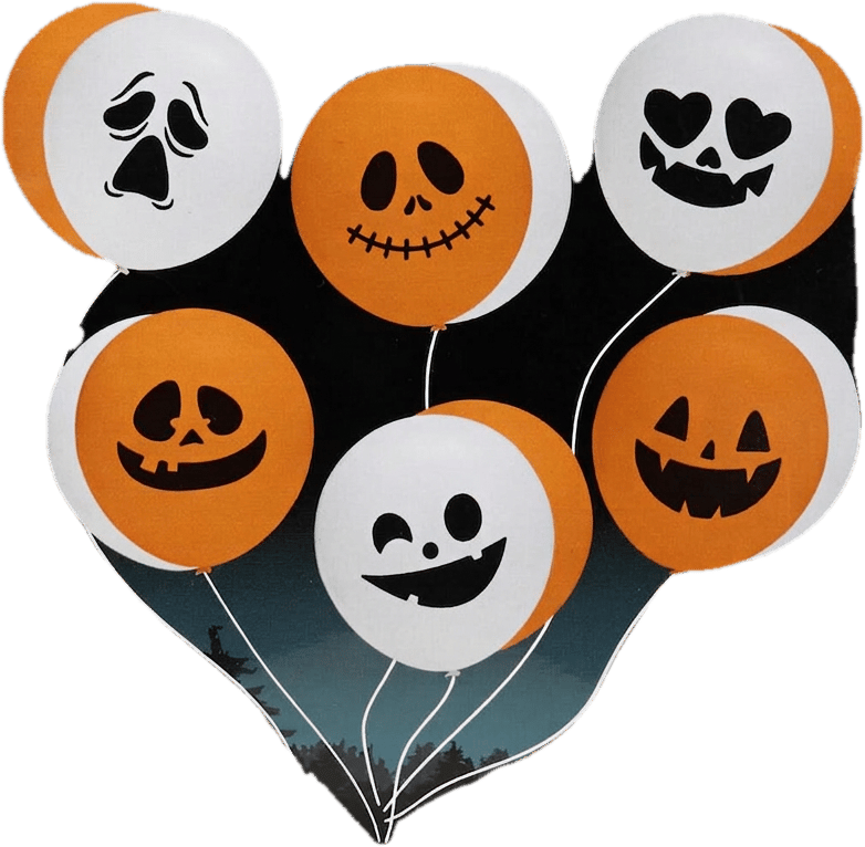 Set Halloween 12 baloane