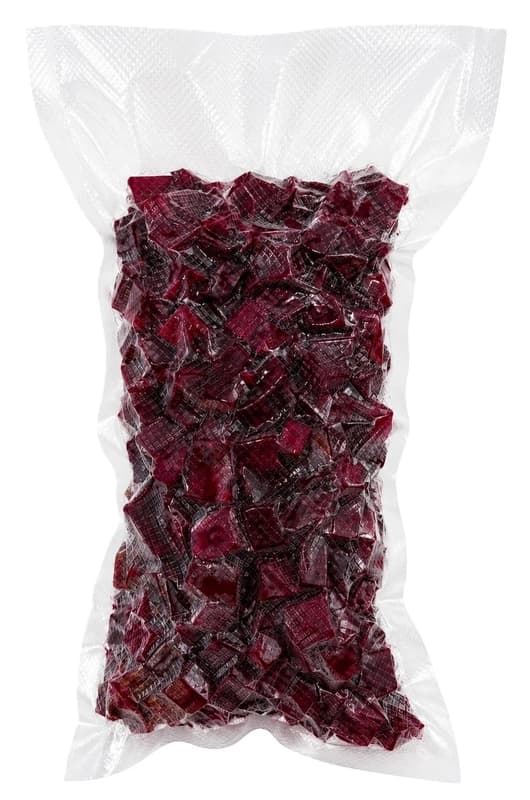 Vacuum-packed diced beetroot