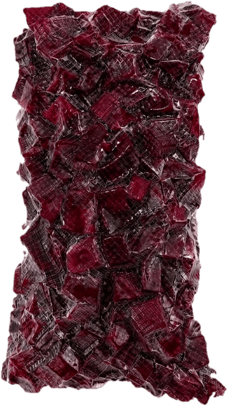 Vacuum-packed diced beetroot