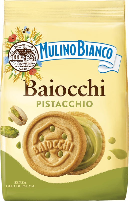Mulino Bianco Baiocchi Pistacchio Biscuiti cu crema de fistic