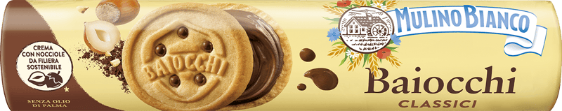 Mulino Bianco Baiocchi Tubo Biscuits with Cream