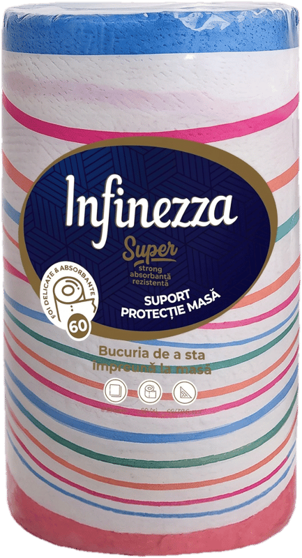 Infinezza Suport Hartie pentru protectie masa, rola 28m, 60 foi