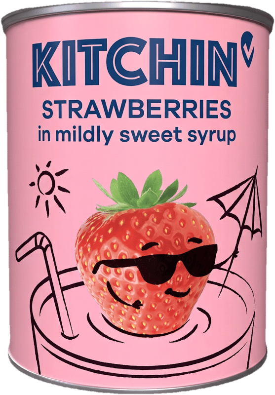 Kitchin Strawberries, in light syrup