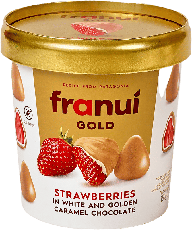 Franui Capsuni in ciocolata alba si ciocolata cu caramel