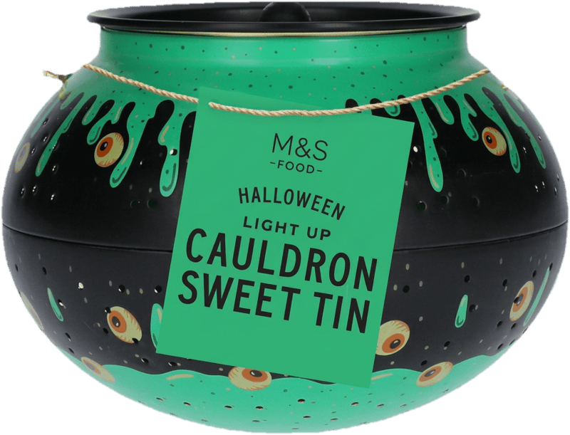 Marks & Spencer Punga cu dulciuri Halloween in forma de cazan luminos