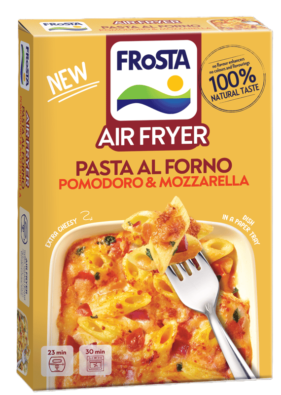 Frosta Airfryer paste la cuptor cu rosii si mozzarella