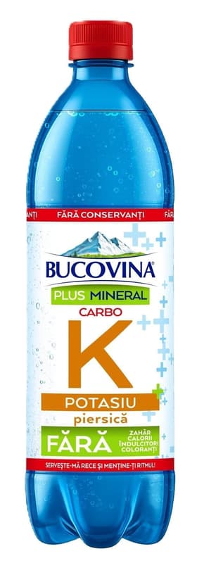 Bucovina Plus Mineral Carbonated Water with Potassium