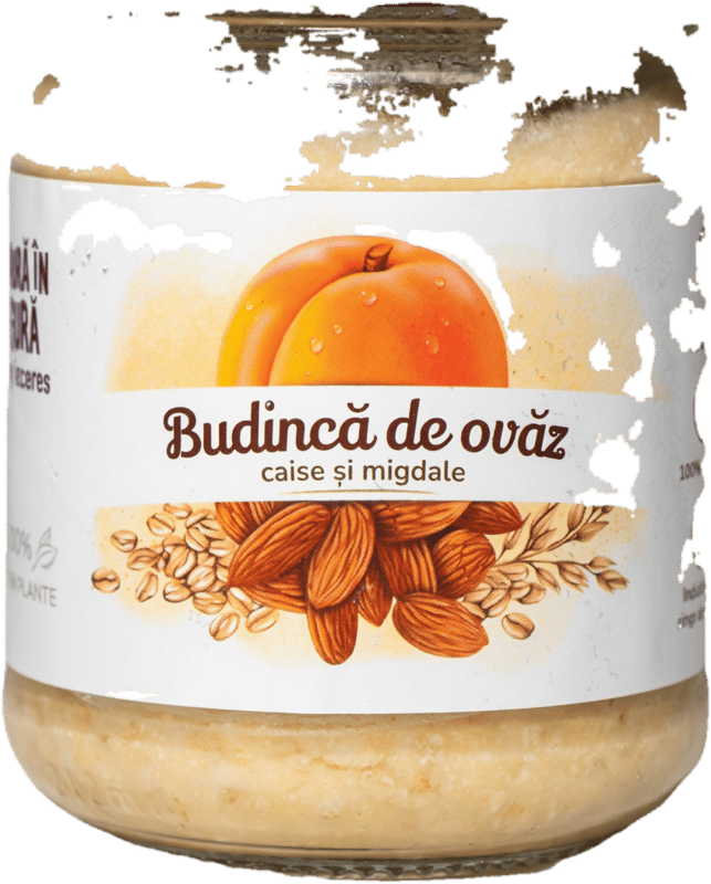 Iezeres x Mura In Gura Budinca de ovaz cu caise si migdale