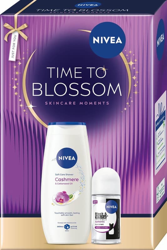 Nivea Caseta Blossom gel de dus si roll-on