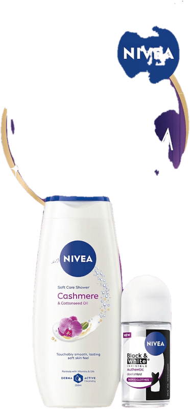 Nivea Caseta Blossom gel de dus si roll-on