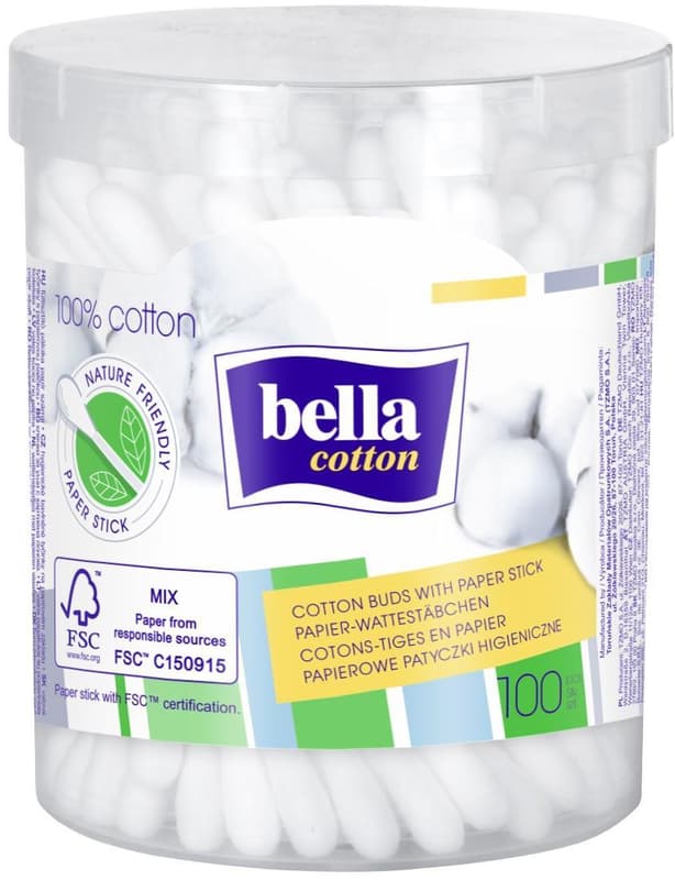 Bella Betisoare igienice din hartie, cutie rotunda