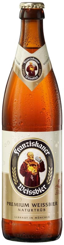 Franziskaner wheat beer Bere alba nefiltrata