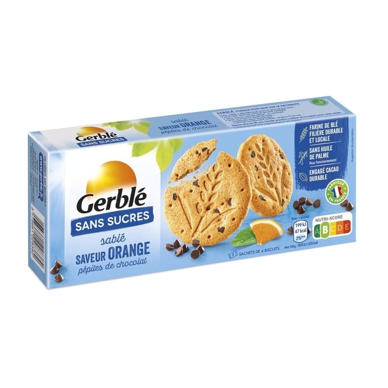 Gerble Sugar Free Orange and Chocolate Chip Cookies