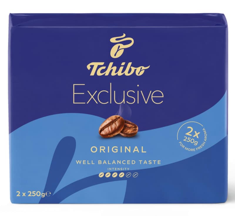 Tchibo Exclusive Cafea prajita si macinata duopack