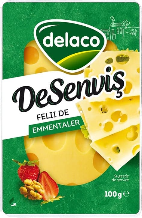 Delaco Emmental DeSenvis Slices